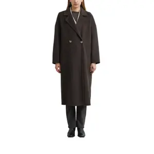 Oversized Double-Faced Wool Blend Maxi Blazer Coat for Women COMMA image-2