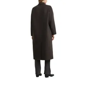 Oversized Double-Faced Wool Blend Maxi Blazer Coat for Women COMMA image-5