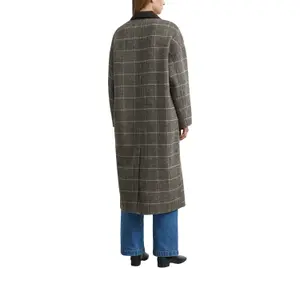 Longline Oversized Reversible Blazer Coat for Women COMMA image-5