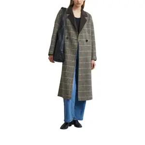 Longline Oversized Reversible Blazer Coat for Women COMMA image-6