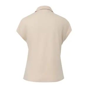 Women’s Linen Blend Polo T-Shirt COMMA image-1