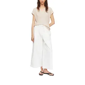 Women’s Linen Blend Polo T-Shirt COMMA image-6