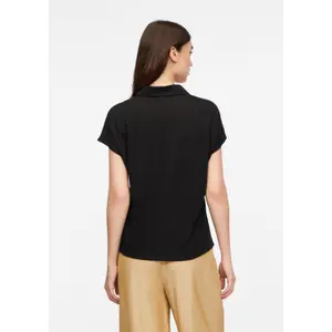 Women’s Linen Blend Polo T-Shirt COMMA image-4