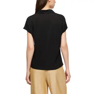 Women’s Linen Blend Polo T-Shirt COMMA image-5