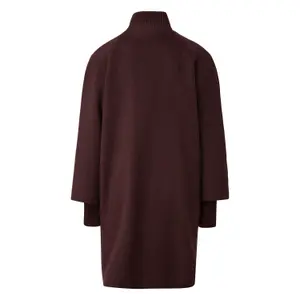 Wool Blend Egg Cut Cape Style Warm Coat for Women COMMA image-1