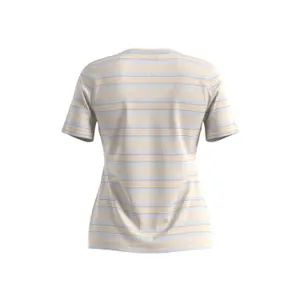 Women's Cotton Blend Striped T-Shirt COMMA image-1