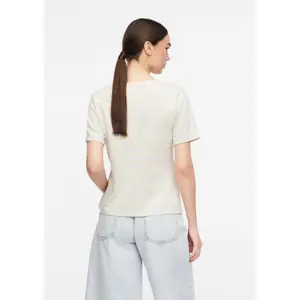 Women's Cotton Blend Striped T-Shirt COMMA image-4
