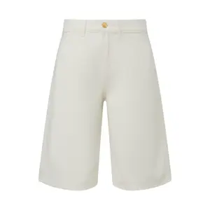 Women's Five-Pocket Denim Bermuda Shorts with Cotton Lining COMMA image-0