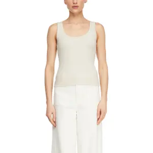 Top a coste sottili con colletto rotondo donna COMMA image-2