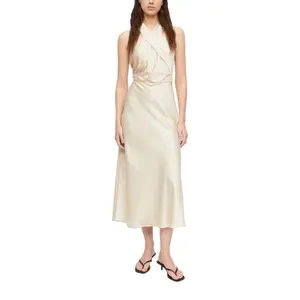 Women's Satin Backless Dress COMMA image-0
