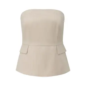 Fitted Corset with Flattering Seams and Flap Pockets Women COMMA image-0