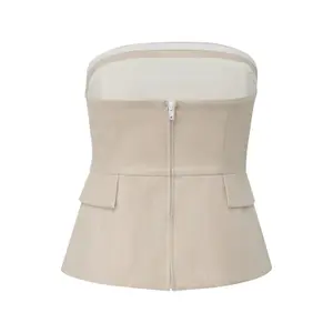 Fitted Corset with Flattering Seams and Flap Pockets Women COMMA image-1