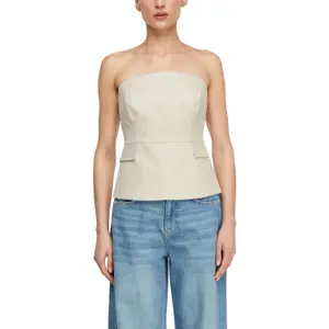 Fitted Corset with Flattering Seams and Flap Pockets Women COMMA image-2