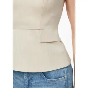 Fitted Corset with Flattering Seams and Flap Pockets Women COMMA image-3