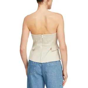 Fitted Corset with Flattering Seams and Flap Pockets Women COMMA image-5