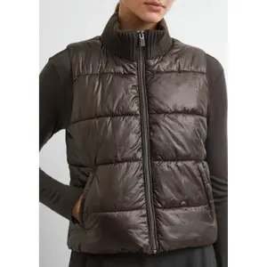 Sleeveless Gilet with Knitted Collar Women's COMMA image-3