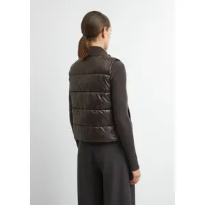 Sleeveless Gilet with Knitted Collar Women's COMMA image-4