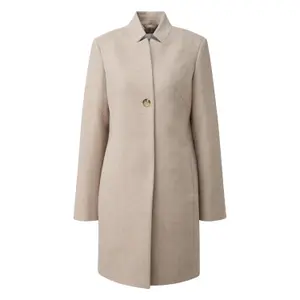 Manteau blazer ajusté à motif chevrons et col montant femme COMMA