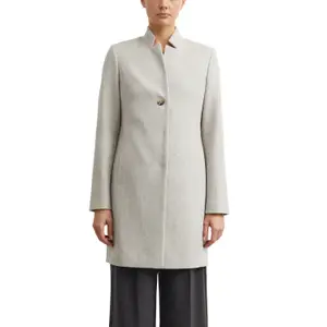 Manteau blazer ajusté à motif chevrons et col montant femme COMMA image-2