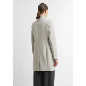 Manteau blazer ajusté à motif chevrons et col montant femme COMMA image-4