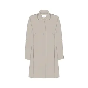 Manteau blazer ajusté à motif chevrons et col montant femme COMMA image-6