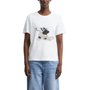 Women's Artistic Pattern T-Shirt COMMA image-2