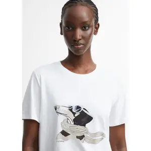 Women's Artistic Pattern T-Shirt COMMA image-3