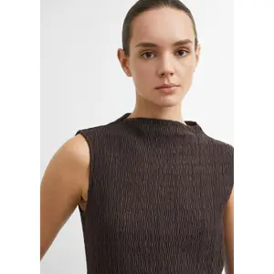 Lightweight High Neck Textured Vest Women COMMA image-3