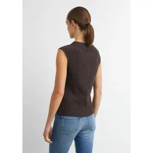 Lightweight High Neck Textured Vest Women COMMA image-4