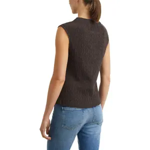 Lightweight High Neck Textured Vest Women COMMA image-5