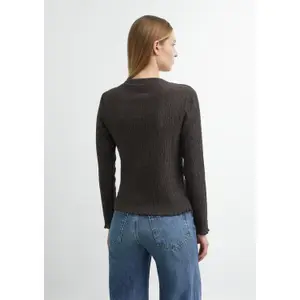 Lightweight High Neck Long Sleeve Structured T-Shirt Women COMMA image-4