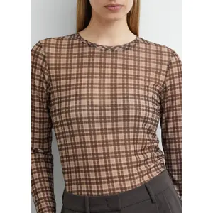 Women's long-sleeved mesh T-shirt COMMA image-3