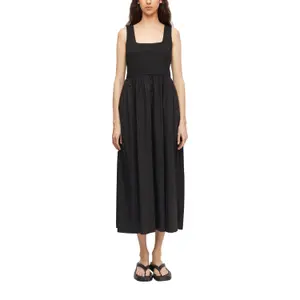 V-Neck Fabric Blend Dress for Women COMMA image-2