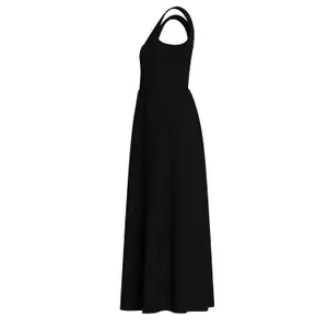 V-Neck Fabric Blend Dress for Women COMMA image-6