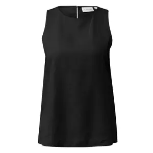 Women's Fluid Top in Viscose Blend with Worn Effect COMMA image-0