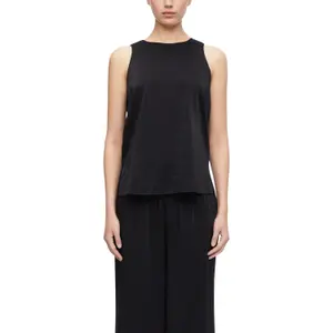 Women's Fluid Top in Viscose Blend with Worn Effect COMMA image-2