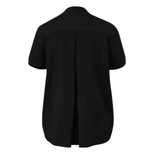Seersucker Back Panel Fabric Mix T-Shirt Women's COMMA image-1