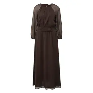 Long Sleeve Chiffon Dress Women COMMA image-0