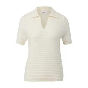 Women's Striped Polo Shirt COMMA