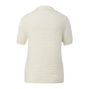 Women's Striped Polo Shirt COMMA image-1