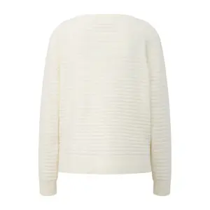 Women's Mixed Cotton Round Neck Drop Shoulder Top COMMA image-1