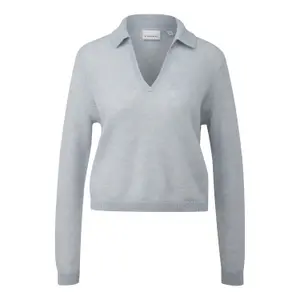 Light Polo Neck Jumper in Alpaca Blend for Women COMMA image-0