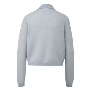 Light Polo Neck Jumper in Alpaca Blend for Women COMMA image-1