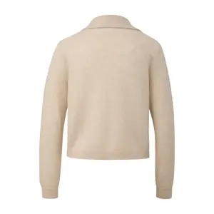 Light Polo Neck Jumper in Alpaca Blend for Women COMMA image-1