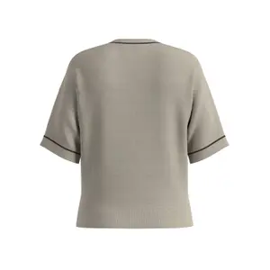 Women's Fine Knit Batwing Sleeve Crew Neck Top COMMA image-1