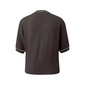 Women's Fine Knit Batwing Sleeve Crew Neck Top COMMA image-1