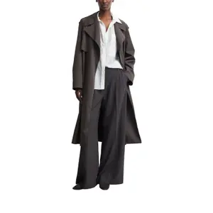 Long Sleeve Sheer Voile Shirt with Patch Pockets for Women COMMA image-6