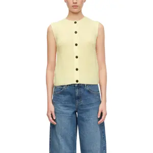 Women's Sleeveless Alpaca Blend Cardigan COMMA image-2