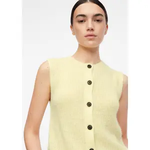 Women's Sleeveless Alpaca Blend Cardigan COMMA image-3