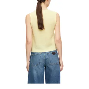 Women's Sleeveless Alpaca Blend Cardigan COMMA image-5